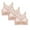 Beige, variant on PATLOLLAV Summer 3-Pack Womens Bra Wire Free Underwears Base Vest Style Sports Lingerie