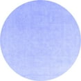 thumbnail image 1 of Ahgly Company Indoor Round Abstract Blue Modern Area Rugs, 8' Round, 1 of 4