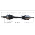thumbnail image 5 of TrakMotive CV Axle Shaft MI-8140 Premium; OEM Replacement, 5 of 5