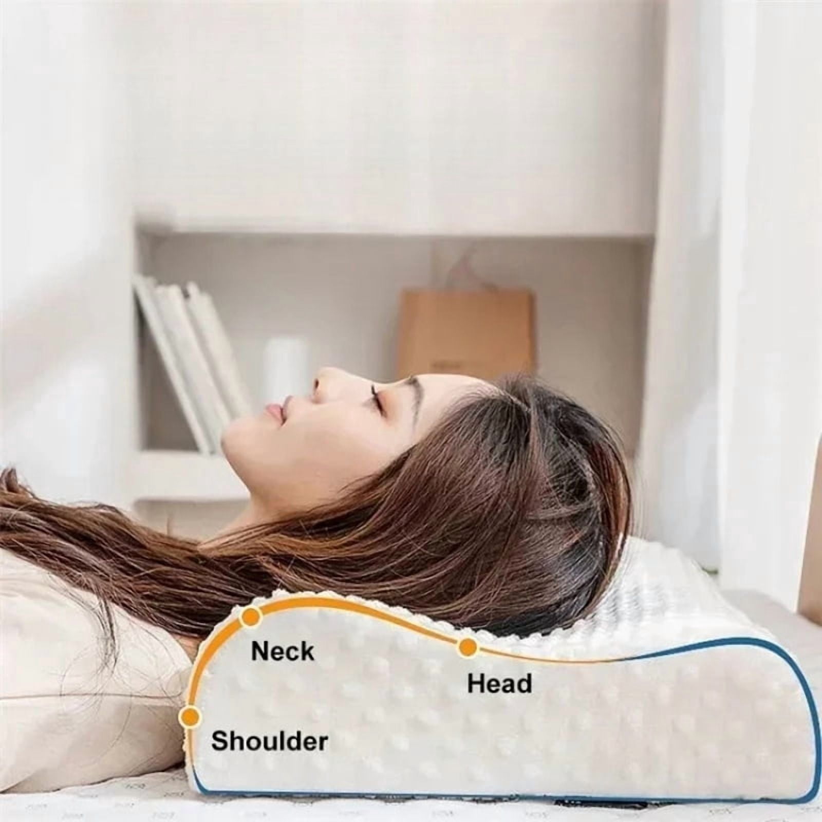 Memory Foam Pillow for Neck Pain Relief - Adjustable Orthopedic Cervical Support Pillow for Side Sleepers, Shoulder & Spine Alig