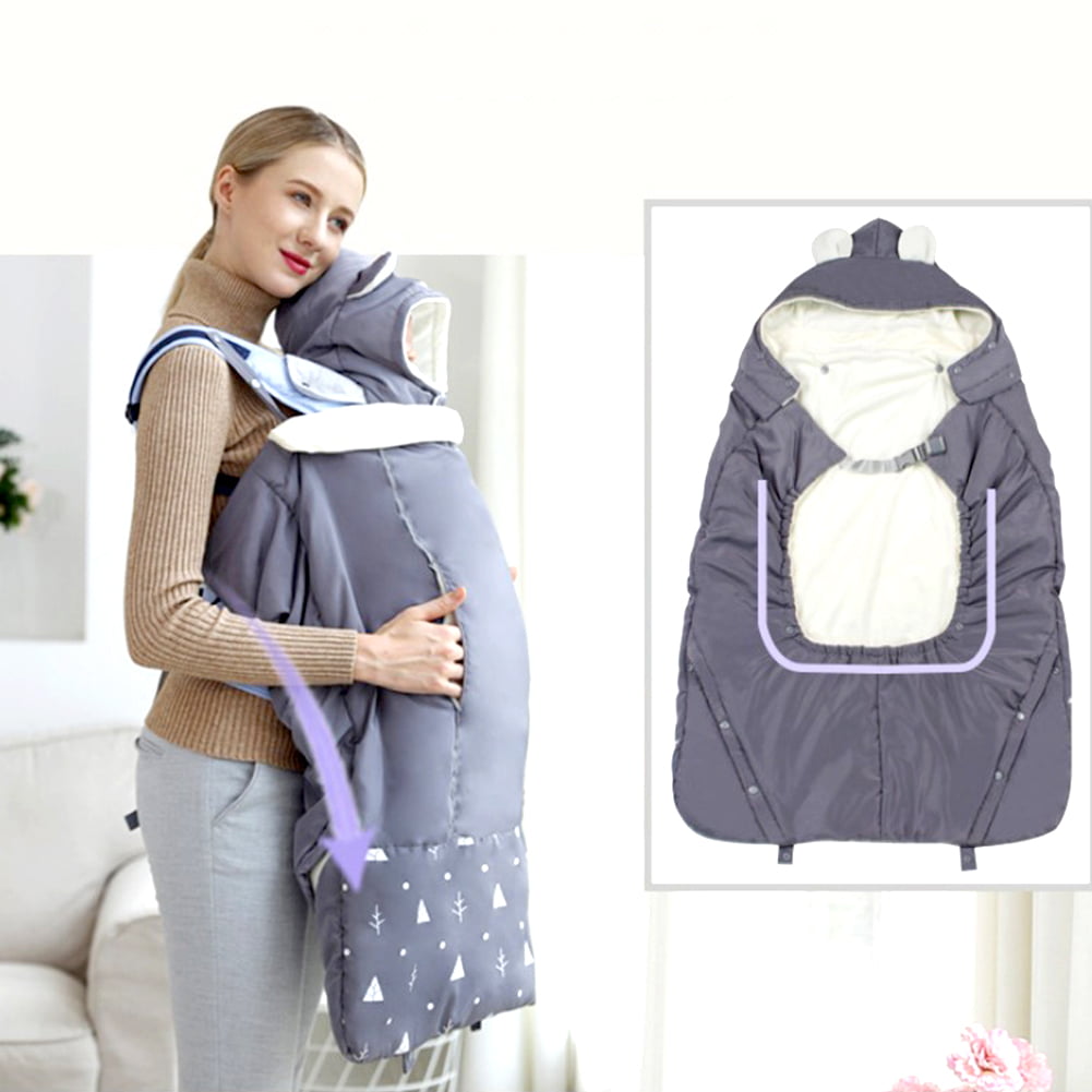 Baby New Strap Cloak Autumn And Winter Baby Thickened Windproof Warmth Blanket Packable Coat Carrier Cover Baby Sleeping Bag Stroller Cover Walmart Com