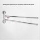 thumbnail image 4 of Stainless Steel Towel Rack, Swing Out Rotating Wall Mounted Towel Shelf Space Saving Towel Bar, 4 of 5