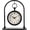 Black, variant on MODE HOME Vintage Metal Table Clock, Farmhouse Table Clock, Small Black Silent Non-Ticking Battery Operated Desk and Shelf Clocks for Home Kitchen Living Room Bedroom Decor
