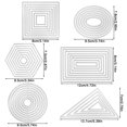 thumbnail image 3 of Juego de plantillas de metal SENHAI para hacer tarjetas, 6 unidades, 3 of 8