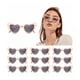 thumbnail image 1 of Gafas De Sol Corazón Accesorios Moda Lentes rosas/negro 10pz, 1 of 3