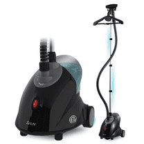 SALAV Continuous Steam Upright Standing Garment Steamer with Extra Large Water Tank Black
