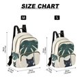 thumbnail image 2 of FORMRS Mini Backpack Purse for Women Quilted Travel Daypack Casual Shoulder Bag, Black Cat Plants, 2 of 7