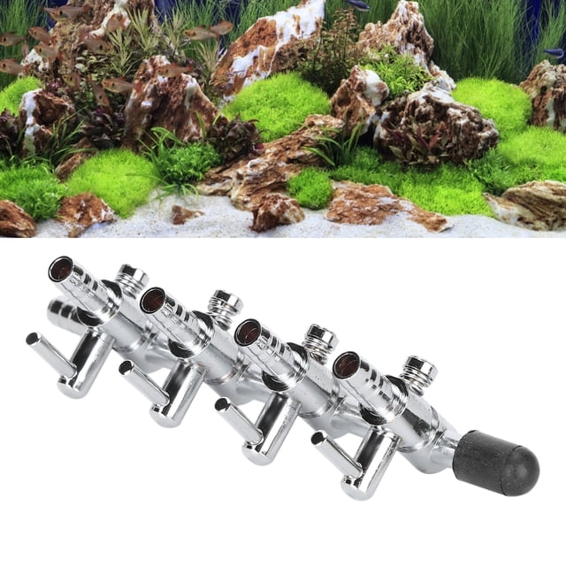 Fish Air Pump Control Valve, Manually Control Durable Practical Aquarium Air Valve Stainless Steel For Fish For Air Pump For Aquarium