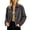 Dark Gray, variant on Jackets for Womens Short Suede Jacket Loose Fit Button Down Long Sleeve Casual Shacket, S-3XL