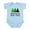 Sky Blue, variant on CafePress - UPSTATE NEW YORK (PINE TREES) Infant Bodysuit - Baby Light Bodysuit, Size Newborn - 24 Months