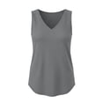 thumbnail image 6 of GUACER Ribbed V-Neck Tank Top for Women Sleeveless Blouses Casual Summer Basic Top for Layering, 6 of 6