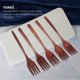 thumbnail image 5 of 10 Pcs Wooden Spoons Forks Set Wooden Utensil Set Reusable Natural Wood Set For Cooking Eating, 5 of 5