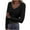 Black-A, variant on CaComMARK PI Clearance Women's Long Sleeve Henley Shirts Button Ribbed Knit Tops Basic Layering Slim Fit Soft thermal Underwear Tops