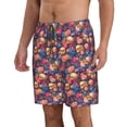 thumbnail image 2 of KLL Skull colorful daisy Men's Casual Summer Beach Shorts Hawaiian Shorts with Pockets-Large, 2 of 5