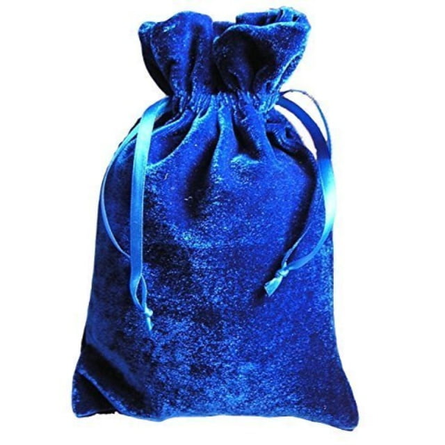 royal blue drawstring bag