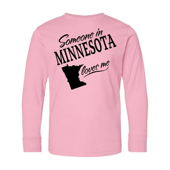 Inktastic Someone in Minnesota Loves Me Long Sleeve Youth T-Shirt