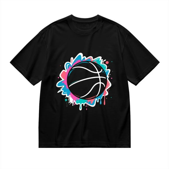 Black T Shirts for Men, Basketball Graphic 1 Mens Graphic Tees, 24846343,S