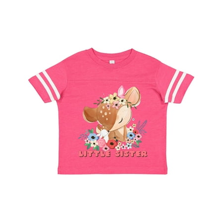 

Inktastic Little Sister Deer Gift Toddler Toddler Girl T-Shirt