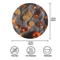 thumbnail image 3 of 15.4" Round Placemat Set of 4 Polyester Fabric Place Mats Non-Slip Dining Kitchen Table Mats for Kitchen Party Decor Cookies on The Table, 3 of 5