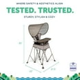 thumbnail image 6 of Go With Me Uplift Deluxe Portable High Chair with Canopy - Sandstone (Unisex), 6 of 9