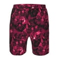 thumbnail image 3 of Fotbe Burgundy Tie Dye Trajes de Baño Estampados para Hombre, Shorts de Verano de Secado Rápido, Ropa de Playa, Bañadores-Medium, 3 of 6