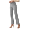 thumbnail image 4 of EDFBUYKRS Sweatpants Women Tall Long Women's Casual Pants for and Daily Wear Relaxed Fit Straight Leg Trousers with Button Pockets Comfortable Elastic Waist Versatile for All Seasons L, 4 of 7
