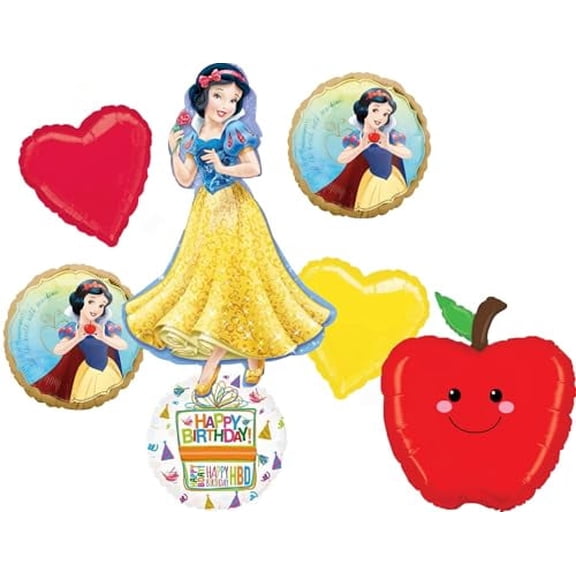 Snow White Birthday Party Supplies Princess Balloon Bouquet Decorations