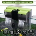 thumbnail image 2 of 30-50 Gallon Aquariums Power Filter with Surface Skimmer, Lychee External Quiet Fish Tank Filter, Hang on Back Filter, Biochemical Cotton Filtration & Adjustable Water Flow, Dual Waterfall Design, 2 of 8