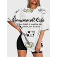 thumbnail image 3 of T-shirt round neck Cartoon Role Pattern loose short sleeve JW792, 3 of 5