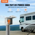 thumbnail image 2 of VEVOR 25ft 30A RV Extension Cord, Heavy Duty STW 10/3 AWG Power Cord, NEMA TT-30P/NEMA L5-30R, with LED Indicator Handle 15A Adapter, for RVs, Generators, Campers, ETL Listed, 125V, 2 of 9