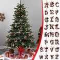 thumbnail image 1 of Adorno Colgante para Árbol de Navidad con 26 Letras | Adornos Navideños Personalizados para Hacer Tú Mismo | Decoración Colgante para Árbol de Navidad | Material Acrílico | Tamaño: 8 Cm | Estilo 2D |, 1 of 6