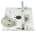 thumbnail image 1 of Aluminum Router Table Insert Plate Woodworking Benches Saw Miter Gauge Sliding Brackets Table Panel Saw Machinery 240x200x6mm, 1 of 7
