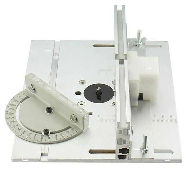 Aluminum Router Table Insert Plate Woodworking Benches Saw Miter Gauge Sliding Brackets Table Panel Saw Machinery 240x200x6mm