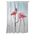thumbnail image 1 of Betsy Drake SH636 70 x 72 Po Rideau de Douche Flamants Roses, 1 of 1