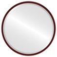 thumbnail image 1 of Miroir Rond Encadré London - Cerisier Noir - 31 Pouces x 31 Pouces, 1 of 7