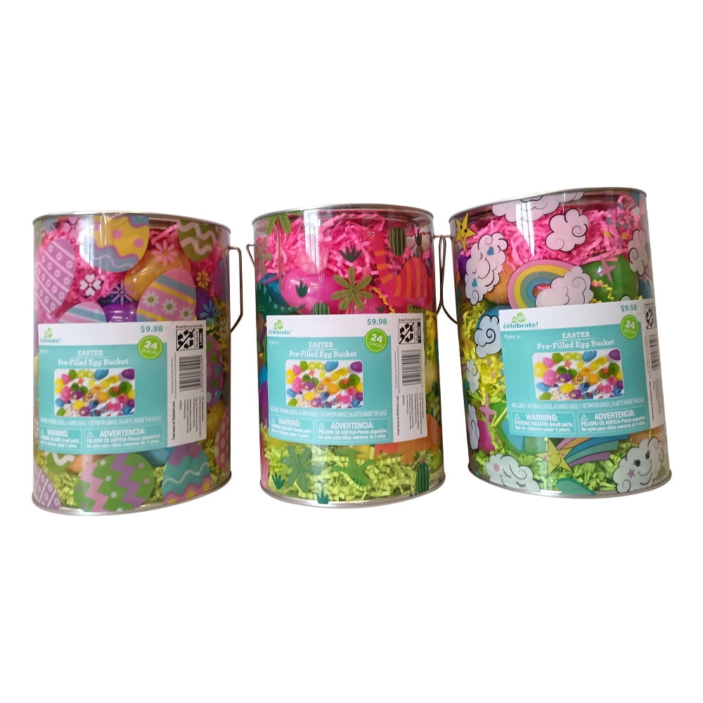 Way to Celebrate Easter Giftable Bucket Astm!Prifiable Easter Eggs!