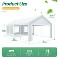 thumbnail image 4 of COBIZI 13x26 Heavy Duty Canopy Tent, Party Wedding Tent with Removable Sidewalls, 100% Waterproof Commercial Canopy Tent, UV 50+ White Event Shelter,Outdoor Gazebo with Built-in Sandbags, White, 4 of 14