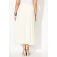 thumbnail image 2 of Catherines Women's Plus Size Petite Flowy Chiffon Skirt, 2 of 3