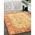 thumbnail image 2 of Ahgly Company Indoor Square Abstract Chrome Gold Yellow Oriental Area Rugs, 6' Square, 2 of 6