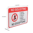thumbnail image 2 of QUMIIRITY No Soliciting Sign for Door Sturdy Warning Sign for Home Office Business Use, 2 of 6