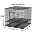 thumbnail image 3 of MidWest Homes for Pets Adjustable Floor Grid Metal Puppy Playpen, Black, 3 of 4