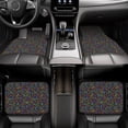 thumbnail image 6 of Sikiie Musical Notes Car Foot Mat Set of 4 Pieces Basics Universal Fit Rubber Carpet Floor Mats For Car SUV Van & Truck, 26.8"L x 17.3"W (Front), 13"L x 17.3"W(Rear), 6 of 6