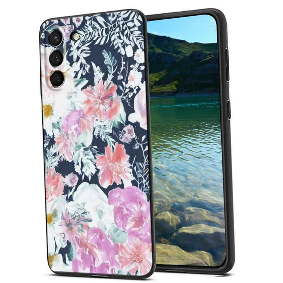Compatible with Samsung Galaxy S21 Phone Case, Floral-10 Case Men Women, Flexible Silicone Shockproof Case for Samsung Galaxy S21