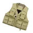 thumbnail image 2 of Outdoor Photography Vest Jacket L Khaki, 2 of 8