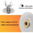 thumbnail image 4 of Blender Replacement Parts for Oster Blender - 6-Point Stainless Steel Blade With Jar Base Cap And 1 Pcs O Ring Seal for Oster and Osterizer Blender Replacement Parts Gasket Accessory Refresh Kit, 4 of 5