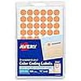 thumbnail image 3 of Avery 05062 Removable Self-Adhesive Color-Coding Labels  .5 in dia  Neon Orange  840-Pack, 3 of 4