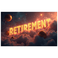 thumbnail image 2 of Retirement Themed Golden Backdrop Banner with Clock Element Party Decoration Background for Retirement Parties Photo Booths Memory Keepsakes Celebrations, 2 of 8