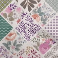 thumbnail image 1 of oneOone Georgette Viscose Purple Fabric Florals Fabric For Sewing Printed Craft Fabric By The Yard 42 Inch Wide, 1 of 6