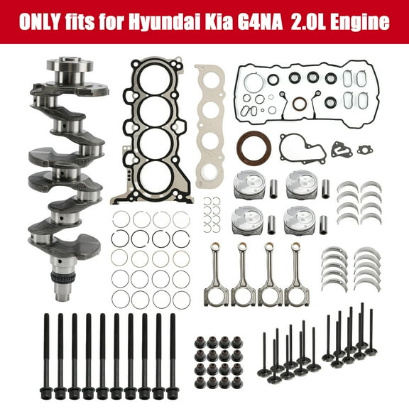 G4NA 2.0L Engine Rebuild Kit Crankshaft Con Rods Gasket Kit for HYUNDAI KIA