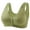 Light Green, variant on Dasiy Bras for Senior Women Push up Front Closure Floral Printed Bra Plus Size Gathering Soft Breathable Bralettes for Older Women Grey 44